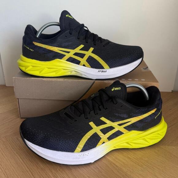 Asics Dynablast 3 Black /Lime Zest Men Running Sneakers - SZ 11 - Picture 2 of 13